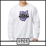 18000- 212 ELITE LOGO PURPLE CREW SWEATSHIRT YOUTH AND ADULT- WHITE