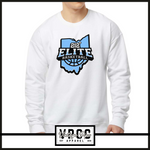 18000- 212 ELITE LOGO BLUE CREW SWEATSHIRT YOUTH AND ADULT- WHITE