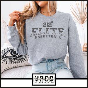 18000- 212 ELITE ARCHED CREW SWEATSHIRT YOUTH AND ADULT- HEATHER GREY