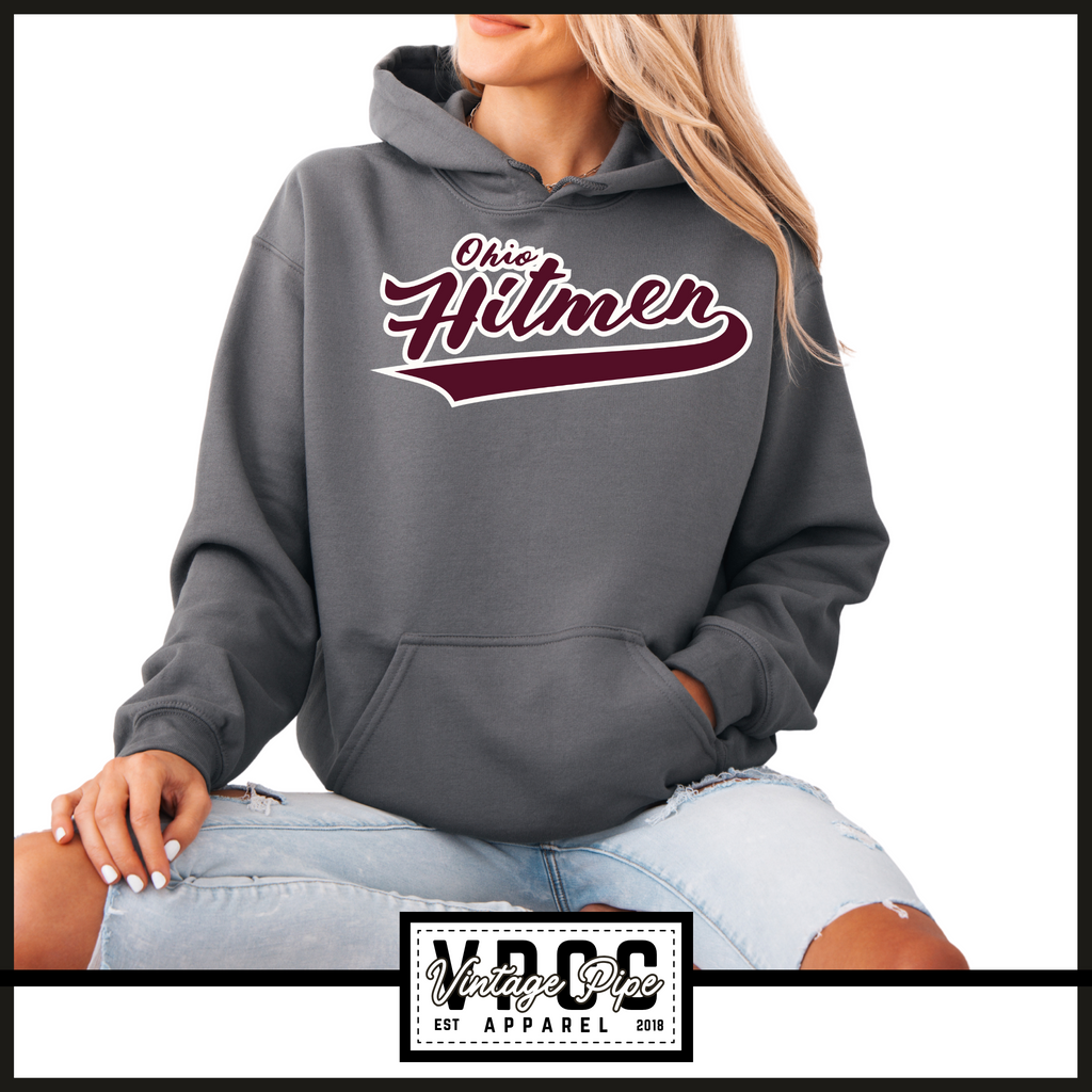 18500- OHIO HITMEN- FULL SCRIPT: HOODIE YOUTH AND ADULT- 18000 &  562B- CHARCOAL