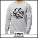 18000- 212 ELITE BASKETBALL CREW SWEATSHIRT YOUTH AND ADULT- HEATHER GREY