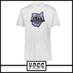 222818-212 ELITE LOGO PURPLE- Momentum Tee (Dry Fit Material) (Youth & Adult)- SHORT SLEEVE WHITE