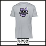 222818-212 ELITE LOGO PURPLE- Momentum Tee (Dry Fit Material) (Youth & Adult)- SHORT SLEEVE SILVER