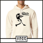 1467 OHIO HITMEN- BATTER UP: Comfort Colors® Lightweight Hooded Sweatshirt- YOUTH & ADULT- IVORY