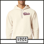 1467 OHIO HITMEN- SMALL SCRIPT: Comfort Colors® Lightweight Hooded Sweatshirt- YOUTH & ADULT- IVORY