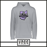 5505- 212 ELITE LOGO PURPLE- (Dry Fit Material) Hoodie- ADULT ONLY- SILVER