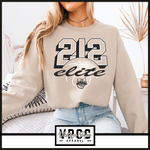 18000- 212 ELITE BASKETBALL THROWBACK CREW SWEATSHIRT YOUTH AND ADULT- SAND