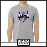 6901- 212 ELITE BASKETBALL LOGO PURPLE Tee - YOUTH & ADULT- HEATHER GREY