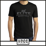 6901- 212 ELITE BASKETBALLARCHED TEE - YOUTH & ADULT- BLACK