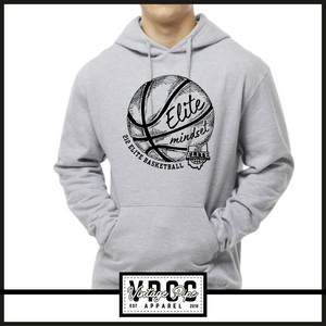 18500- 212 ELITE BASKETBALL HOODIE- YOUTH & ADULT- HEATHER GREY