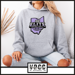 18500- 212 ELITE LOGO PURPLE HOODIE- YOUTH & ADULT- HEATHER GREY