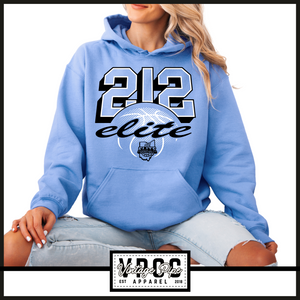 18500- 212 ELITE THROWBACK HOODIE- YOUTH & ADULT- CAROLINA BLUE