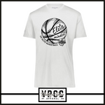 222818-212 ELITE BASKETBALL - Momentum Tee (Dry Fit Material) (Youth & Adult)- SHORT SLEEVE WHITE