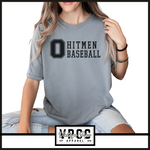 1717- OHIO HITMEN "BLOCK O" Comfort Colors® SHORT SLEEVE TEES- YOUTH & ADULT- GREY