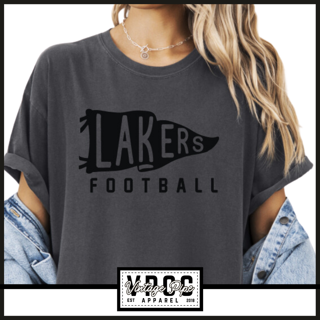 MILLERSPORT LAKERS FOOTBALL COQUETTE- Comfort Color Short Sleeve, Long Sleeve, Crop Tees and Crew Sweatshirts