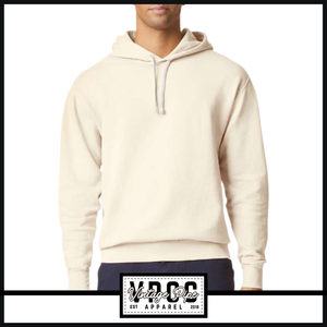 1467 OHIO HITMEN- BLOCK O: Comfort Colors® Lightweight Hooded Sweatshirt- YOUTH & ADULT- IVORY