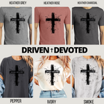 Driven & Devoted Splatter Cross