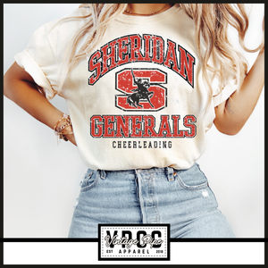 SHERIDAN GENERALS THROWBACK- CHEERLEADING