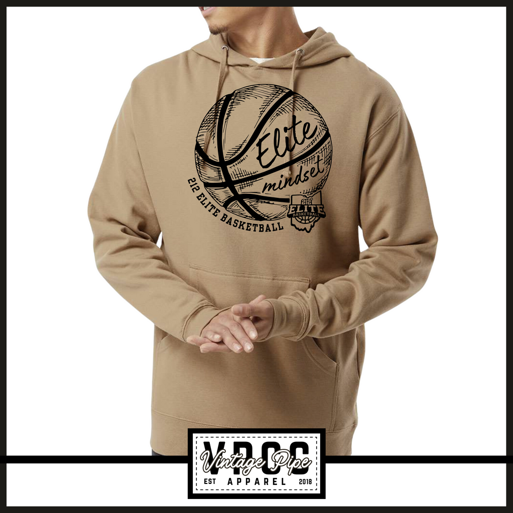 SS4500- 212 ELITE BASKETBALL Independent Trading Co. - Midweight Hooded Sweatshirt- ADULT ONLY- SANDSTONE