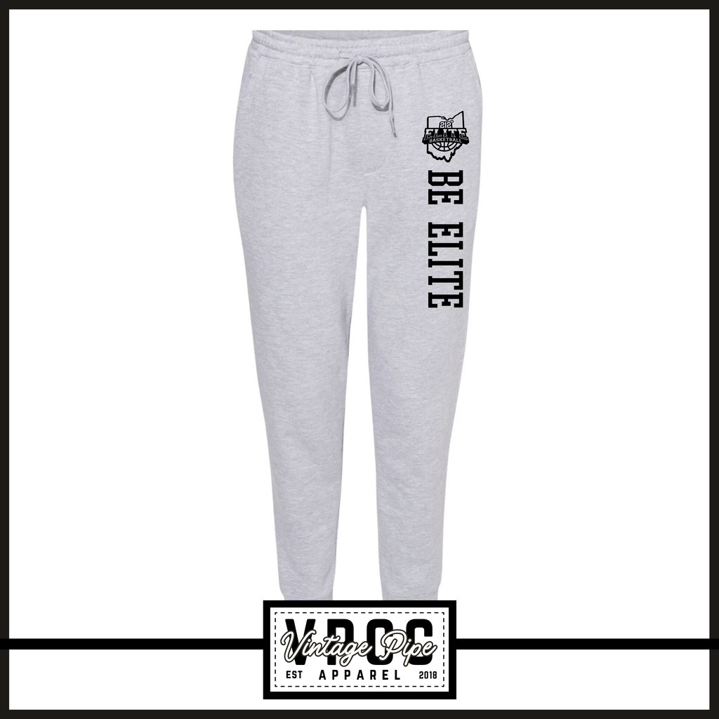 01776- 212 ELITE MIDWEIGHT FLEECE SWEATPANTS- ADULT ONLY- HEATHER GREY