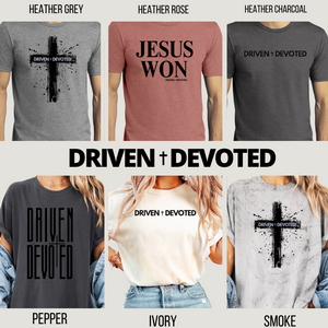 Driven & Devoted Splatter Cross