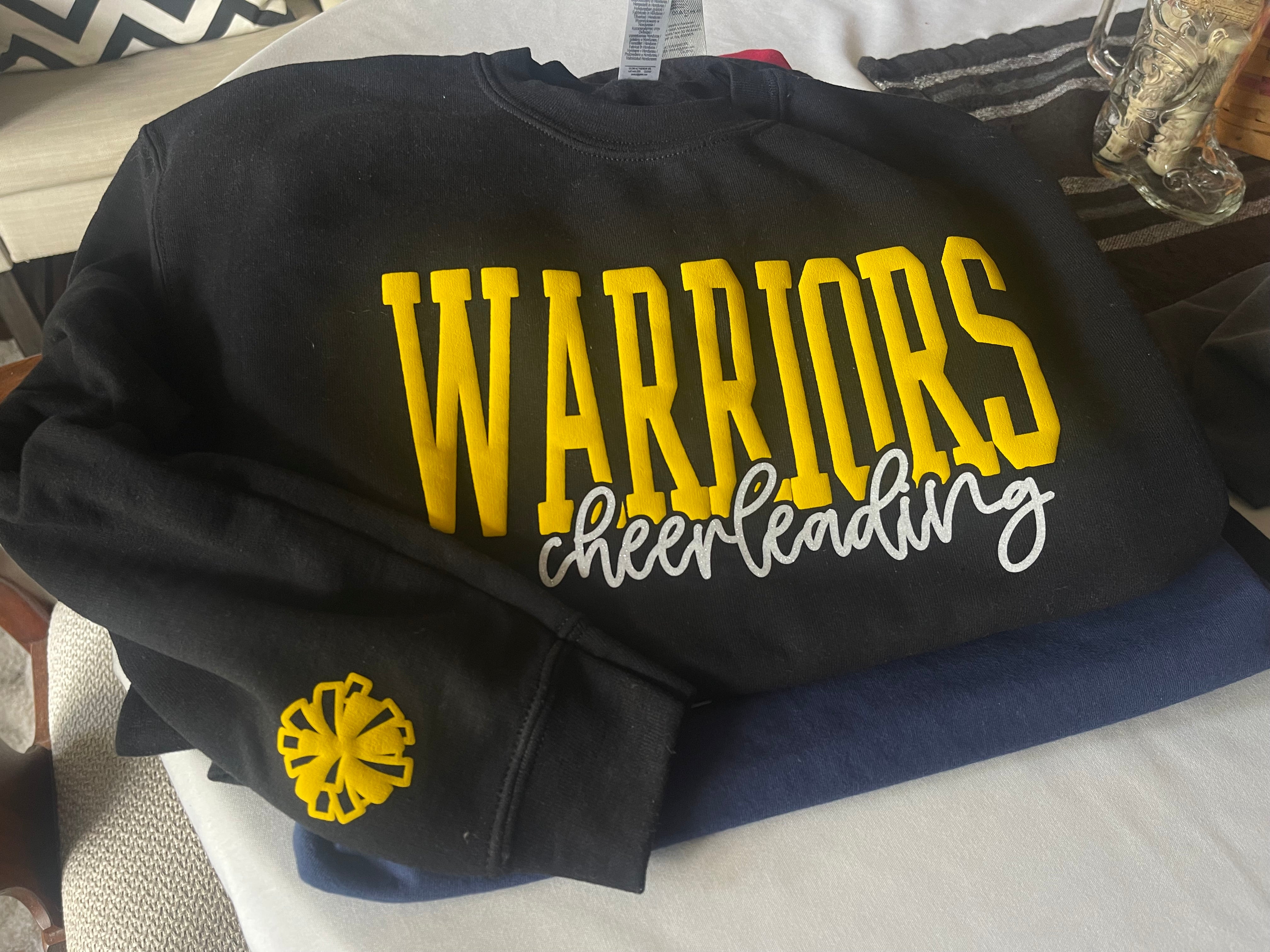 Warriors Cheerleading Layered Puff Sweatshirt