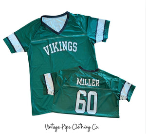 Vikings Faux Football Jersey Tees