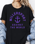 64000- MILLERSPORT AGAINST THE WORLD TEE- YOUTH AND ADULT