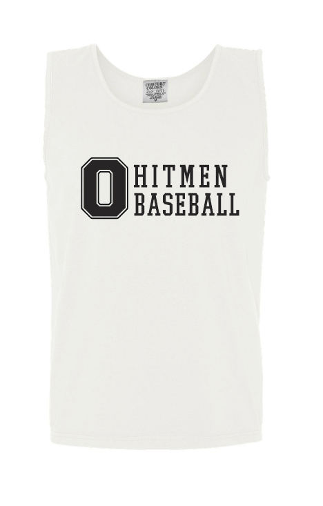 Comfort Color White Ohio Hitmen Block Tank