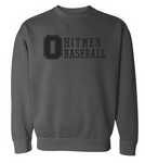 Comfort Color Pepper Ohio Hitmen Block Crew Sweatshirt