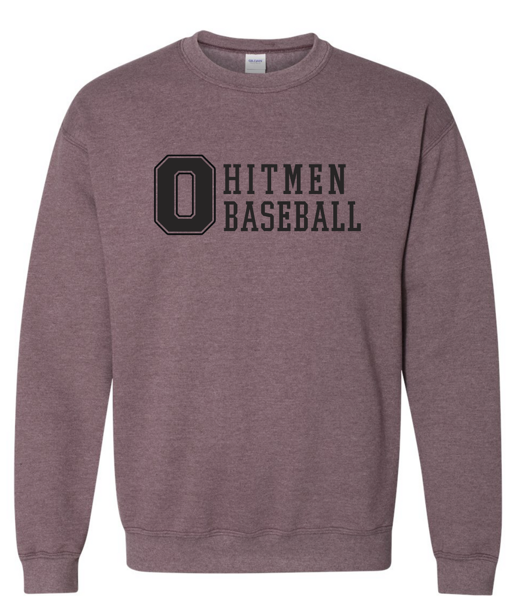 Heather Maroon Ohio Hitmen Block Sweatshirts