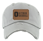 Grey Ladies Ohio Hitmen Leatherette Engraved Front Patch Hat