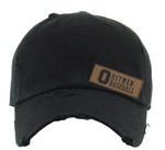 Black Ladies Ohio Hitmen Leatherette Engraved Patch Hat