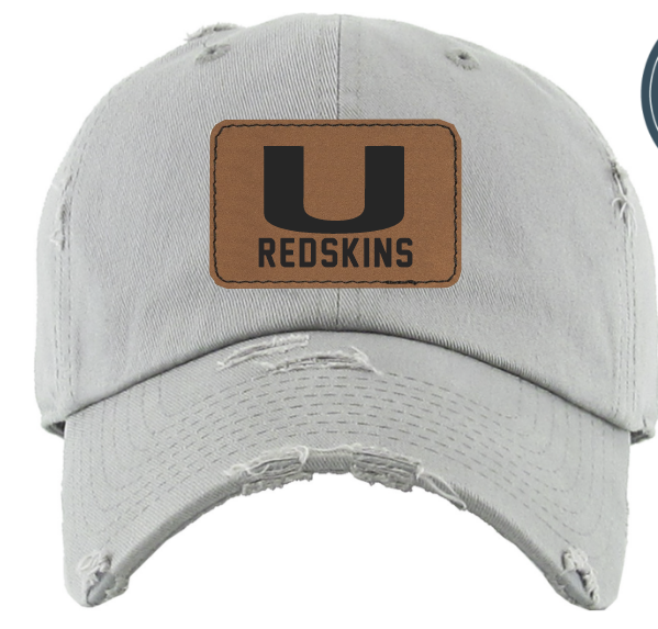 Grey Ladies Utica Redskins Hats