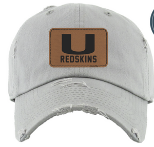 Grey Ladies Utica Redskins Hats