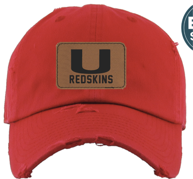 Red Ladies Utica Redskins Hats