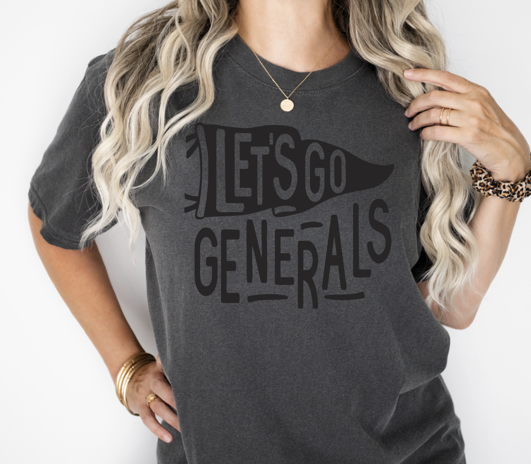 Let's Go Generals Mascot Pennant Tops (Pepper)