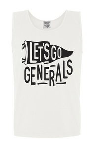 Let's Go Generals Mascot Pennant Tank (Ivory)