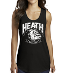 Black Vintage Distressed Heath Bulldogs Racerback Tank (In my opinion these fit true to size. Can size up one if you want a looser fit)