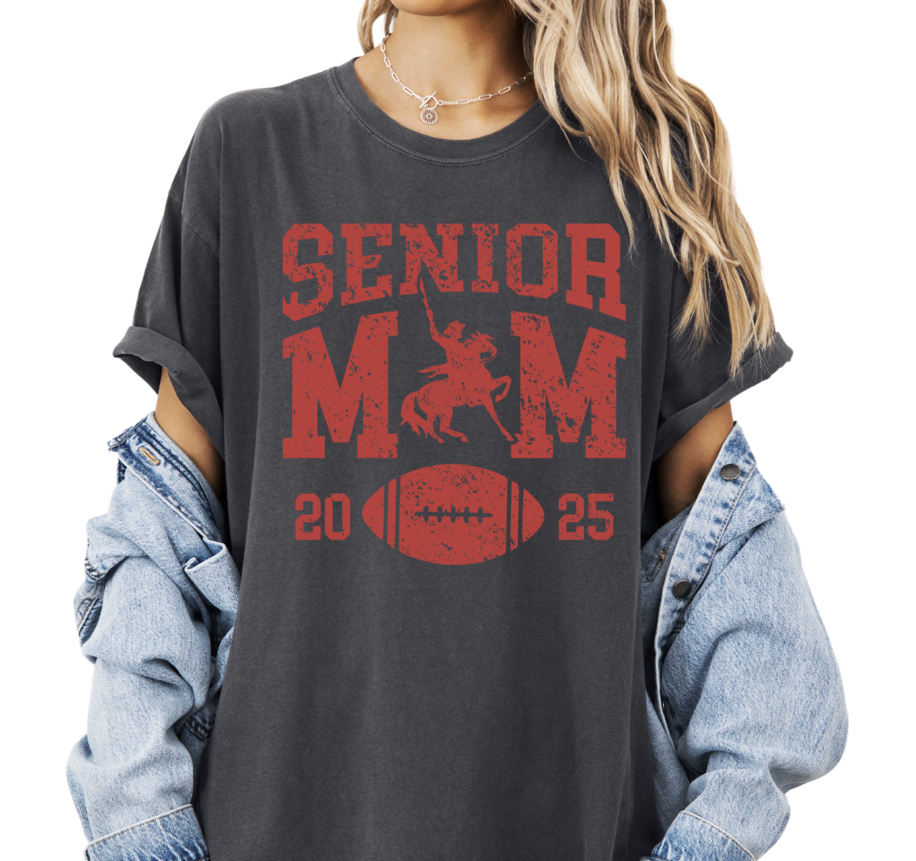 Sheridan Generals Senior Football Mom Tees (see multiple pictures for color options)