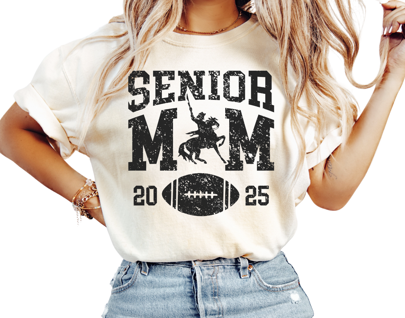 Sheridan Generals Senior Football Mom Tees (see multiple pictures for color options)