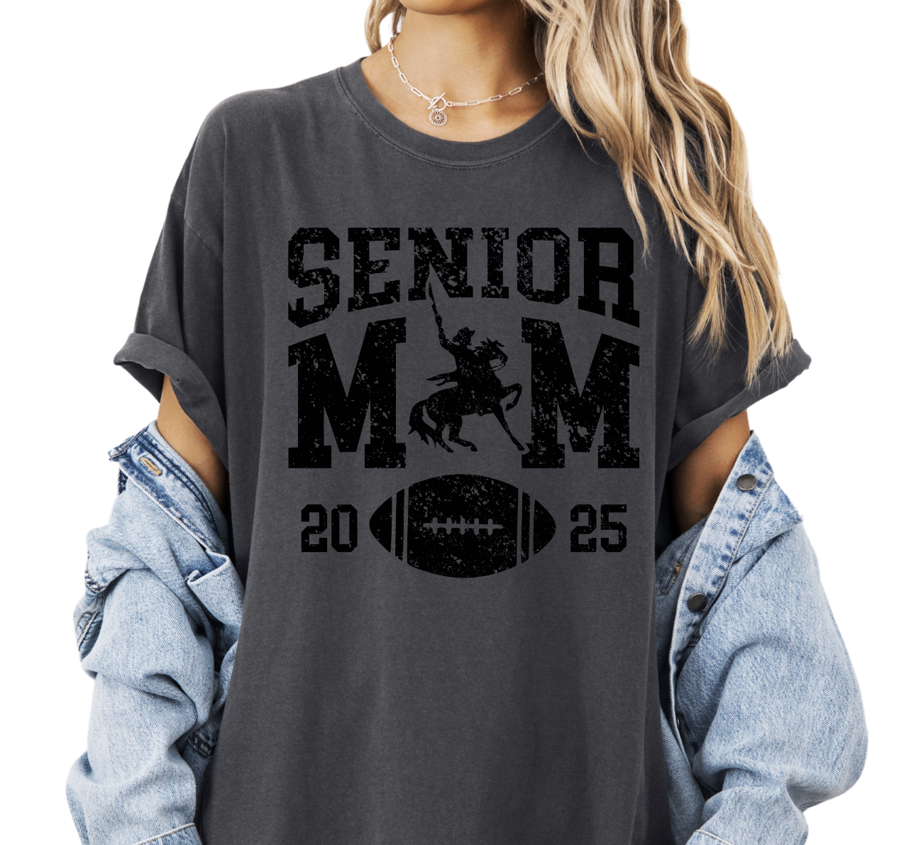 Sheridan Generals Senior Football Mom Tees (see multiple pictures for color options)