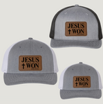 Driven & Devoted Jesus Won Snapback Hats (Youth & Adult)