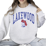 1- Ash Lakewood Mascot Throwback Crew Sweatshirt (Unisex) (Youth & Adult)