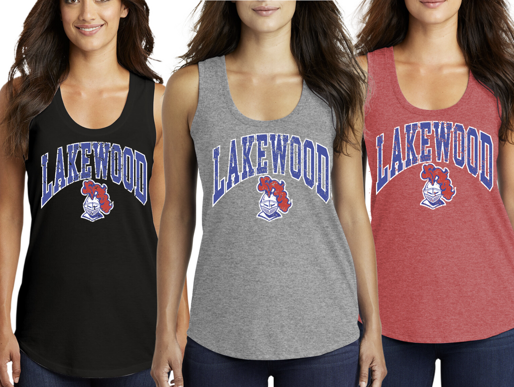 1- Lakewood Mascot Throwback Ladies Tank