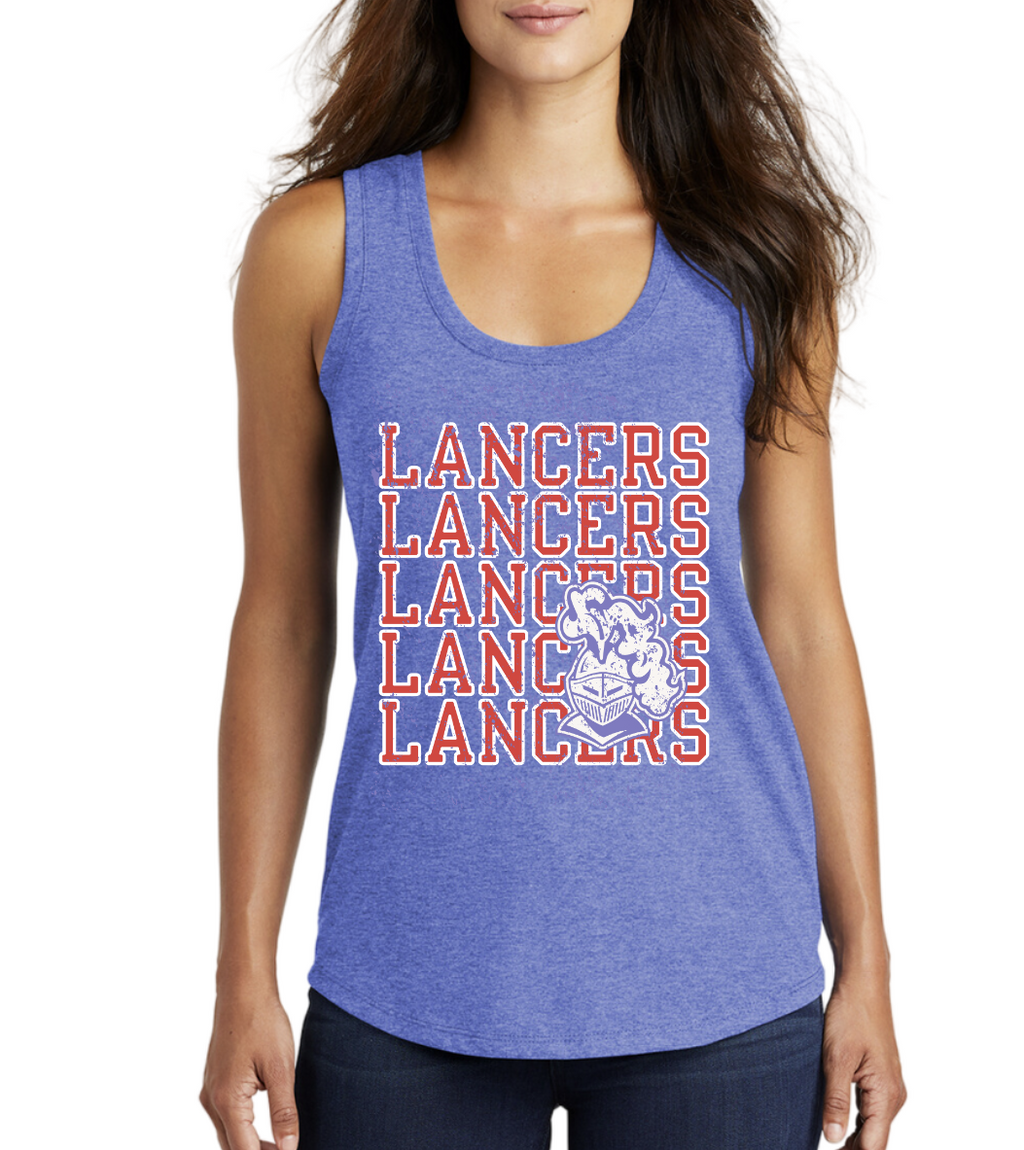 3- Lancers Stacked Ladies Tank