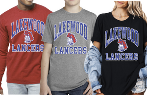 1- Lakewood Lancers Throwback Short & Long Sleeve Tees (Youth & Adult)