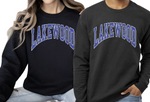 1- Black Lakewood Throwback Crew Sweatshirt (Unisex) (Youth & Adult)