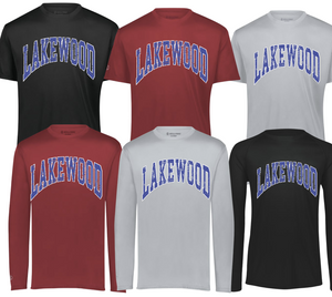 1- Lakewood Throwback Long Sleeve & Short Sleeve Momentum Tee (Dry Fit Material) (Youth & Adult)