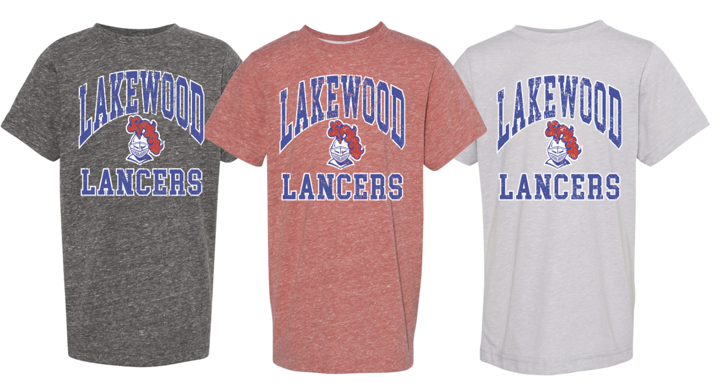 1- Lakewood Lancers Throwback Tees (Unisex) (Youth & Adult)